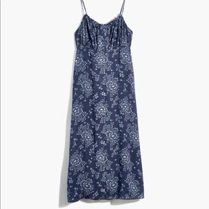 Brand new unworn midi floral print Madewell dress
